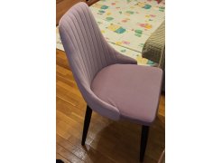 Стул на металлокаркасе Kora light purple / black фото покупателя 17