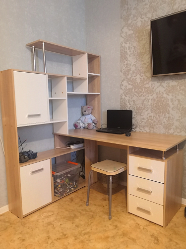 Стол компьютерный КС15 белый правый фото покупателя 25