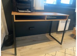 Письменный стол Леон Лофт дуб делано темный / черный матовый фото покупателя 89