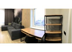 Письменный стол Леон Лофт дуб делано темный / черный матовый фото покупателя 44