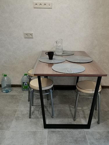 Деревянный стол Лота Лофт 140х80 белый матовый / бетон светлый фото покупателя 738