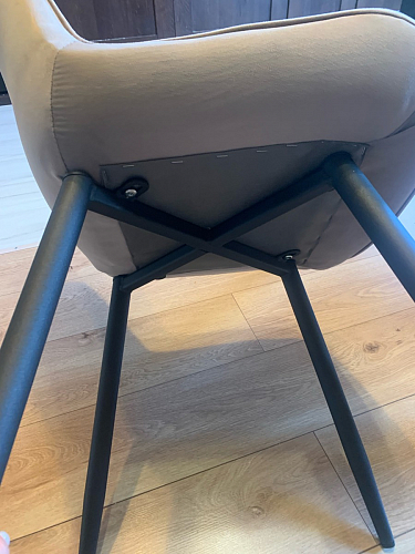 Стул на металлокаркасе Седа К кирпичный / черный фото покупателя 7