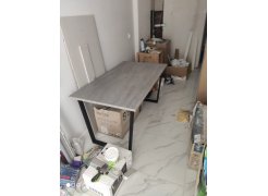 Стол Лота Лофт 140 25 мм юта / белый матовый фото покупателя 274