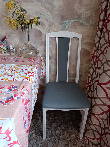 Деревянный стул Гроджин бежевый / молочный фото покупателя 3