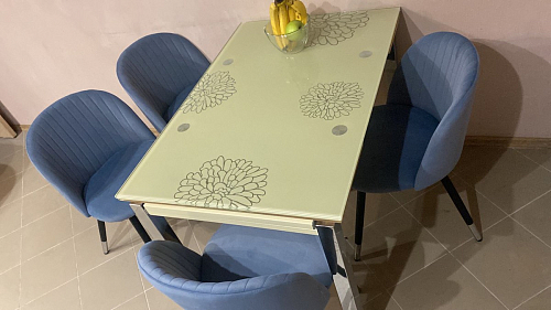 Стул на металлокаркасе Gabi dark beige / black / silver фото покупателя 97