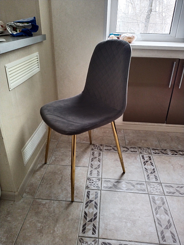 Стул на металлокаркасе Dabl 01 champagne / gold фото покупателя 16