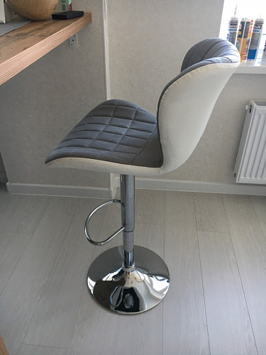 Барный стул Brend серый / белый фото покупателя 7