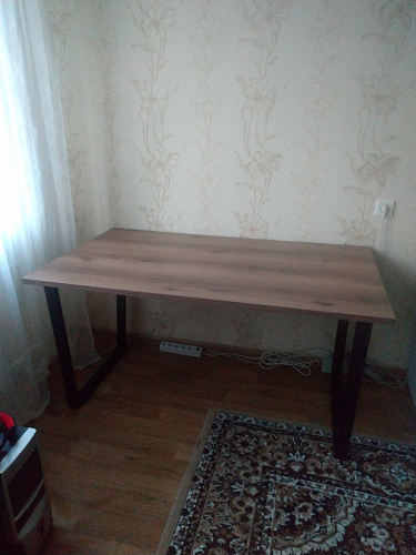 Деревянный стол Лота Лофт 120x75 дуб крафт табачный / черный матовый фото покупателя 846