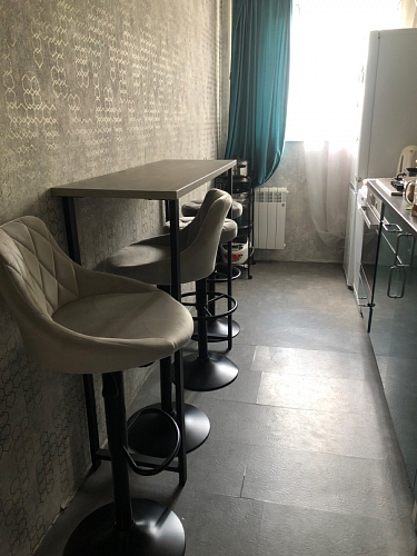 Барная стойка Дилан Лофт 120х40х98 дуб делано темный фото покупателя 53