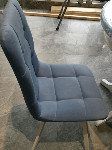 Стул на металлокаркасе Чилли К темно-серый (velutto 32) / черный фото покупателя 684