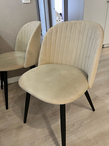 Стул на металлокаркасе Gabi latte / gold / black фото покупателя 166