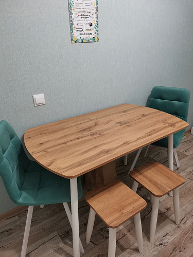 Стул на металлокаркасе Чилли синий / белый фото покупателя 1194