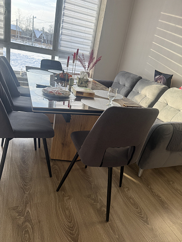 Керамический стол Моцарт 200 amadeus polished / дуб монтана фото покупателя 1