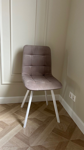 Стул на металлокаркасе Чилли К темно-серый (velutto 32) / черный фото покупателя 225