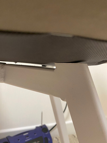 Стул на металлокаркасе Чилли К светло-серый велюр / черный каркас фото покупателя 332