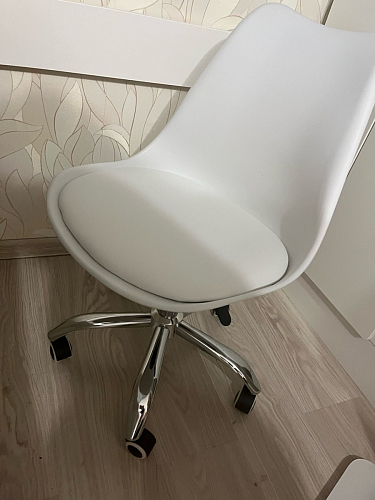 Компьютерное кресло Kolin с подушкой clear / white фото покупателя 77