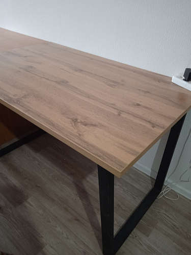 Стол Лота Лофт 120 25 мм дуб делано темный / черный матовый фото покупателя 675