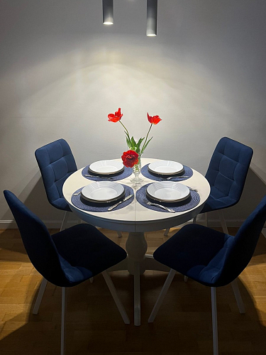 Стул на металлокаркасе Чилли К черный / зеленый фото покупателя 615