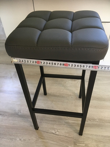 Барный стул Лофт микровелюр катания блэк / черный матовый фото покупателя 302