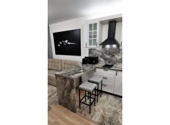 Барный стул Лофт кожзам темно-серый / черный матовый фото покупателя 6