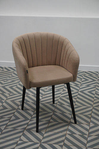 Стул на металлокаркасе Моншау зеленый велюр california 697 / черный из шоурума 2