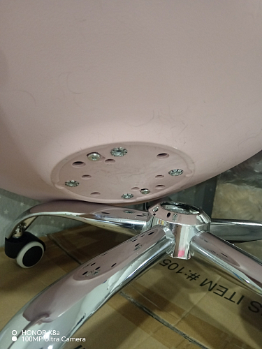 Компьютерное кресло Kolin с подушкой clear / white фото покупателя 455