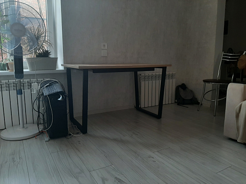 Деревянный стол Лота Лофт 120x75 дуб крафт табачный / черный матовый фото покупателя 261