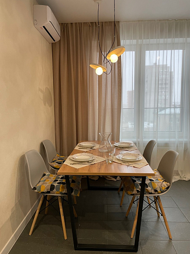 Стол Лота Лофт 140 25 мм черный матовый / бетон фото покупателя 880