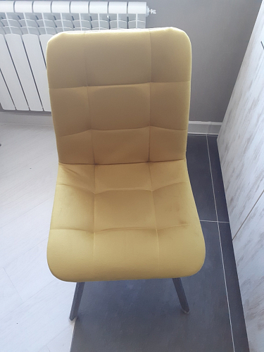 Стул на металлокаркасе Чилли черный / зеленый фото покупателя 1170