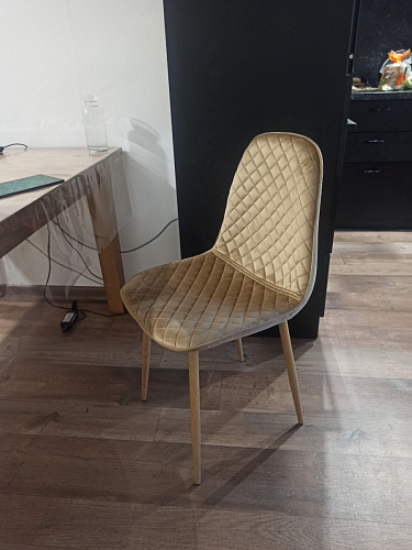 Стул на металлокаркасе Capri dark beige / white фото покупателя 23