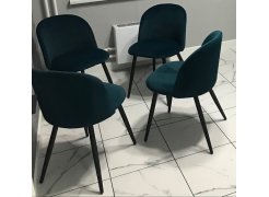 Стул на металлокаркасе Gabi blue / black фото покупателя 797