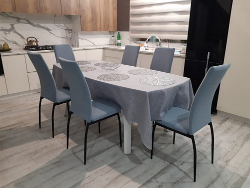 Стул на металлокаркасе Tod light blue / yellow / black фото покупателя 56