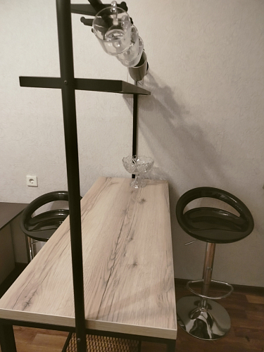 Барный стол Нари 120х50х171 делано / черный матовый фото покупателя 12