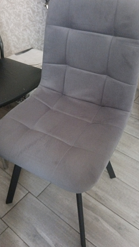 Комплект стульев Чилли 4 шт темно-серый / черный фото покупателя 488