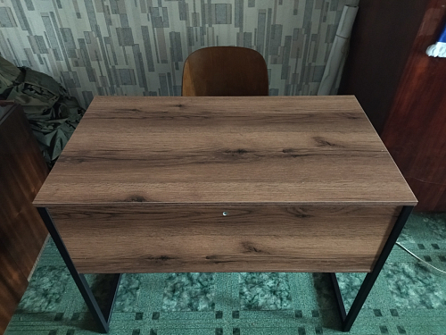 Письменный стол Клер Лофт черный матовый / бетон фото покупателя 1