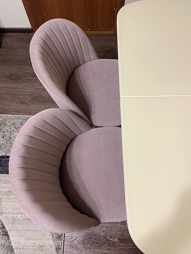 Стул на металлокаркасе Gabi 1 light blue / black / gold фото покупателя 982