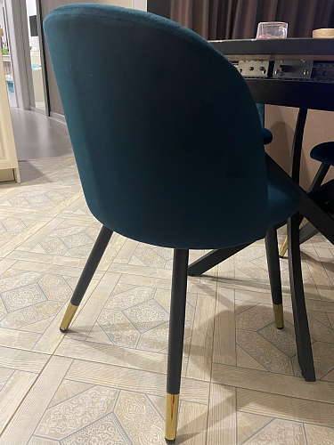 Стул на металлокаркасе Gabi 1 dark gray / black фото покупателя 916