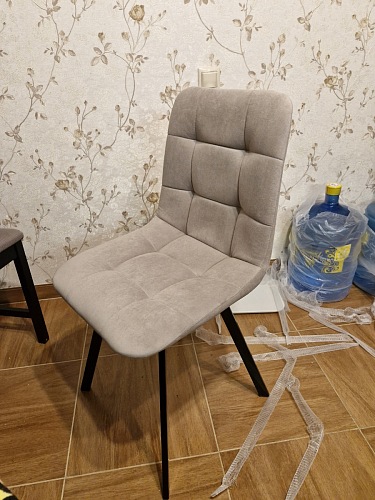 Стул на металлокаркасе Чилли К кирпичный / черный фото покупателя 536