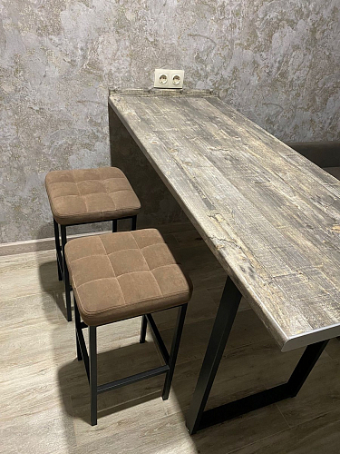 Барный стул Лофт линкольн белый / белый матовый фото покупателя 204