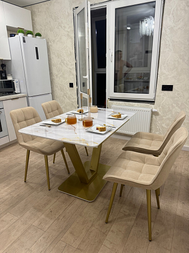 Стол на тумбе Бугун обсидиан / черный фото покупателя 75