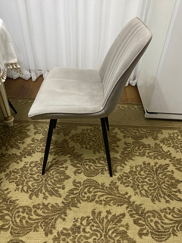 Стул на металлокаркасе Седа К латте / черный фото покупателя 355