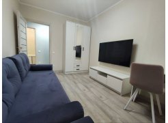 Стул на металлокаркасе Чилли синяя ткань / белый фото покупателя 121