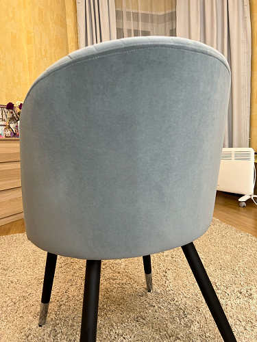 Стул на металлокаркасе Gabi 1 beige / black фото покупателя 895