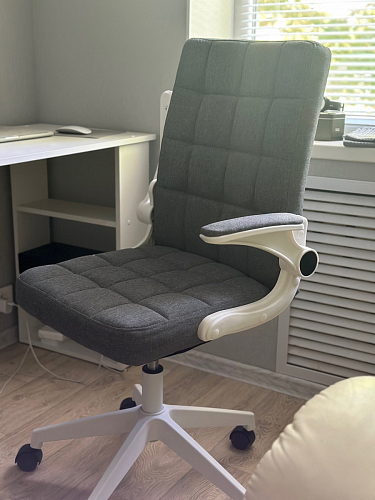 Компьютерное кресло Elga gray / white фото покупателя 4