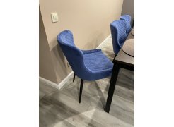 Стул на металлокаркасе Teo light blue / black фото покупателя 1