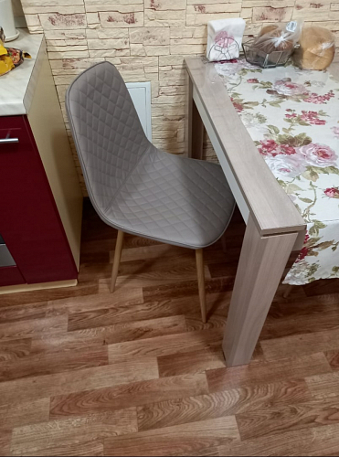 Стул на металлокаркасе Capri голубой фото покупателя 110