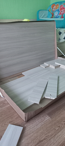 Стол письменный Бриз МДФ волна лайм / ясень светлый фото покупателя 221