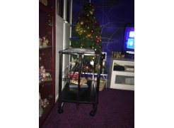 Столик сервировочный SC-5119 складной черный фото покупателя 7