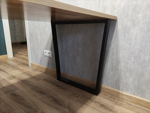 Деревянный стол Лота Лофт 120х75 белый матовый / дуб крафт золотой фото покупателя 544