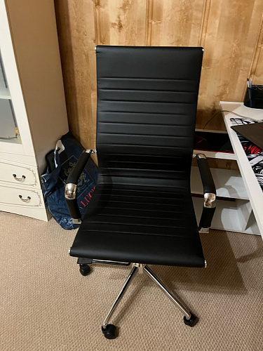 Компьютерное кресло Reus белая сетка / хром фото покупателя 86